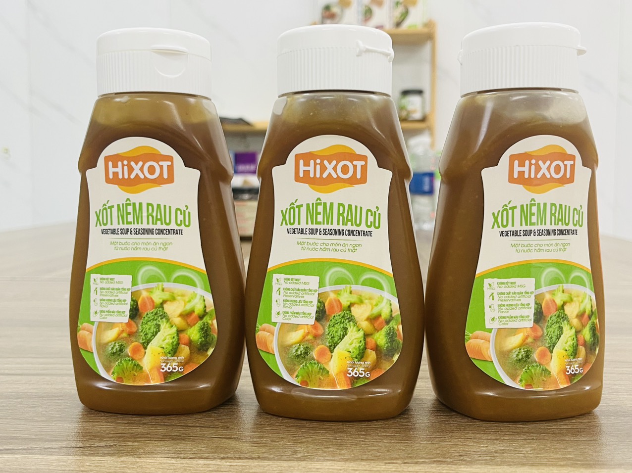 Xốt Nêm Rau Củ HiXOT Chai 365G, dùng nêm món ăn, chay mặn đều dùng được, clean label, eatclean, healthy food