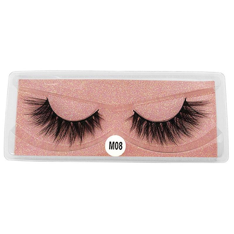 Set 10 cặp lông mi giả 3D bằng sợi tổng hợp