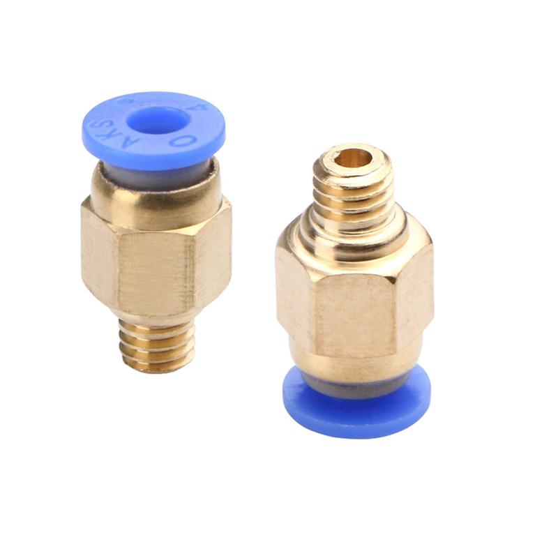 10pcs/lô đầu nối khí nén PC4-M10 cho máy in 3D Bộ phận ghép nối nhanh Bowden.