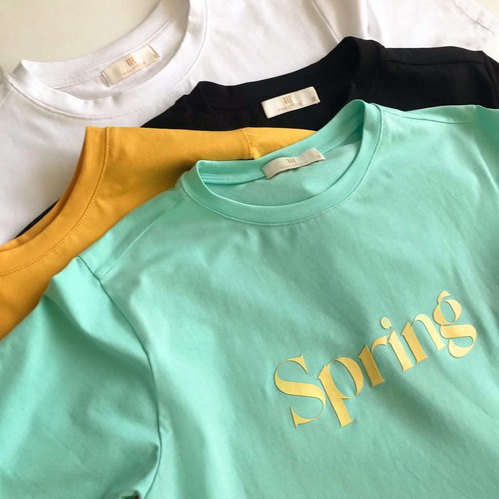 Áo thun tay lỡ Méo shop phông nữ cổ tròn cotton Season freesize form rộng