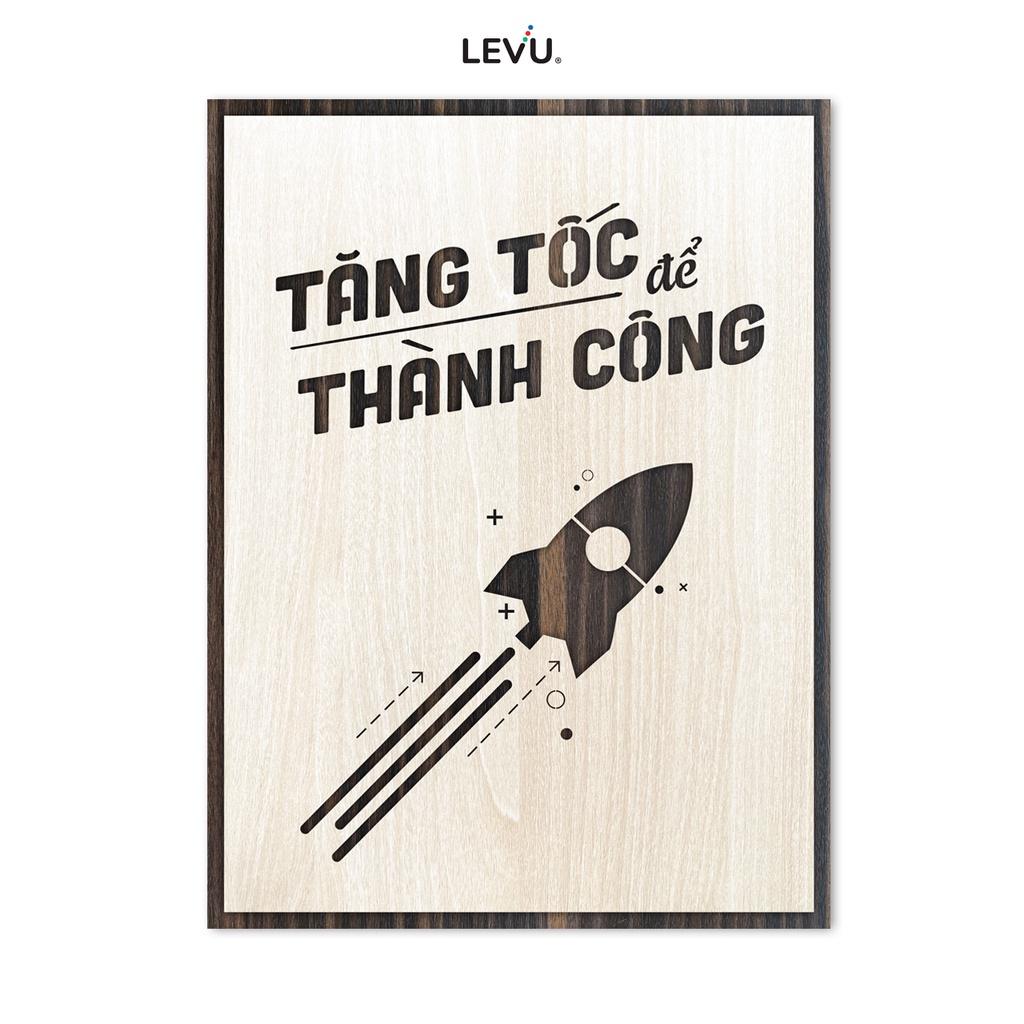 Tranh treo tường hiện đại LEVU LV026 "Tăng tốc để thành công"