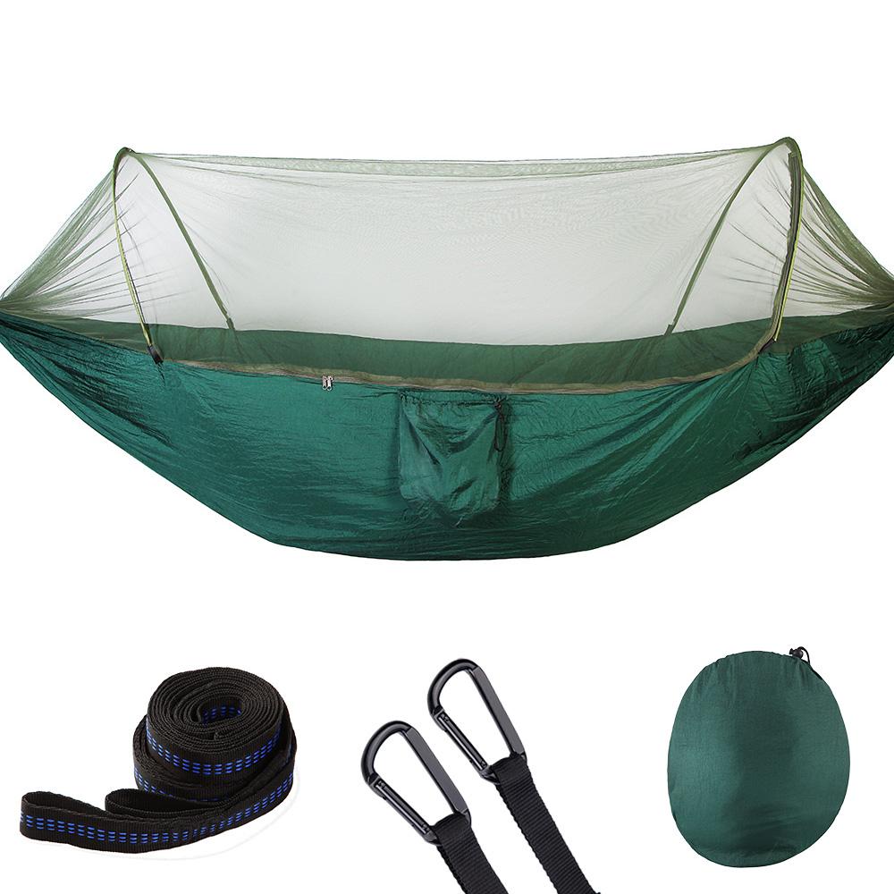 Bật Lên Cắm Trại Võng Với Lưới Chống Muỗi Di Động Nhanh Chóng Lập Treo Ngủ 250X120Cm Ngoài Trời Hamak hamac 98*47''