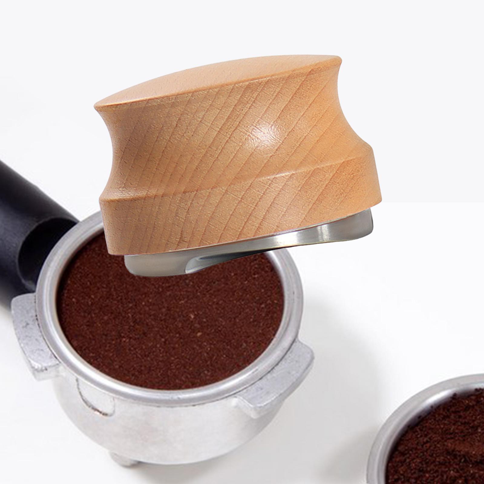 Espresso Tamper Stainless Steel Adjustable Depth for Machine Cafe