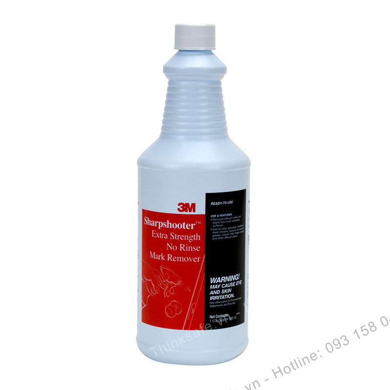 Chai tẩy rửa vết bẩn 3m Sharpshooter mark remover tẩy rửa tường, sàn, vách ngăn, chrome, vữa, thép không gỉ, gốm sứ.
