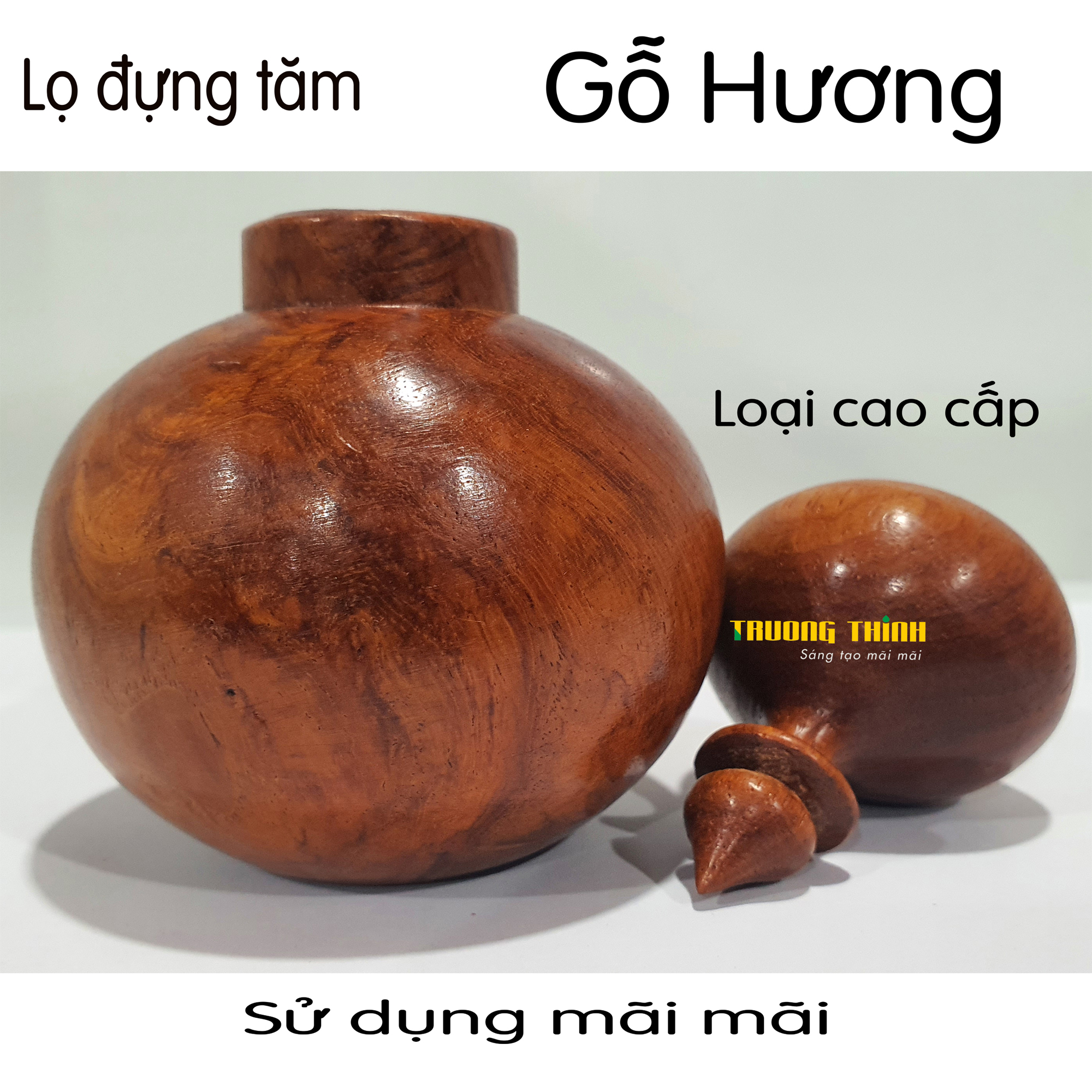 Lọ Đựng Tăm Bằng Gỗ Hương Cao Cấp Trường Thịnh Tiện Dụng Bền Đẹp Sang Trọng Tiết Kiệm – Hình Hồ Lô.