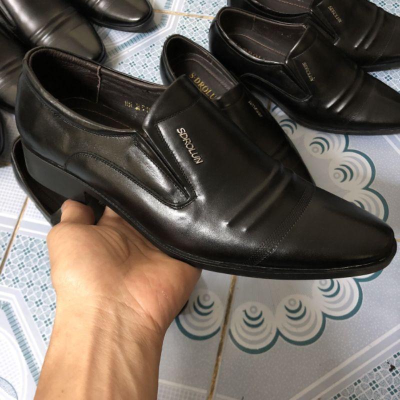 Giày Nam Tăng Chiều Cao, Tăng Cao Ẩn 7cm Kín Đáo Bí Mật Từ Bên Trong cam kết da thật 100