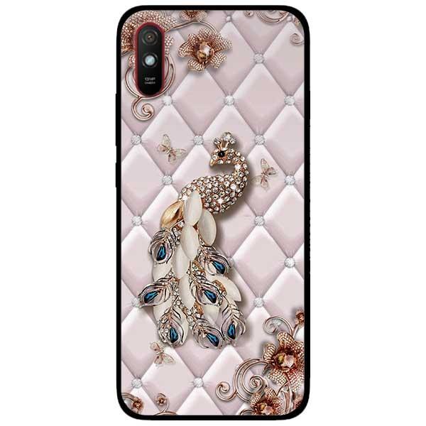 Ốp lưng dành cho Xiaomi Redmi 9 - Redmi 9A - mẫu Chim Công Nền Da