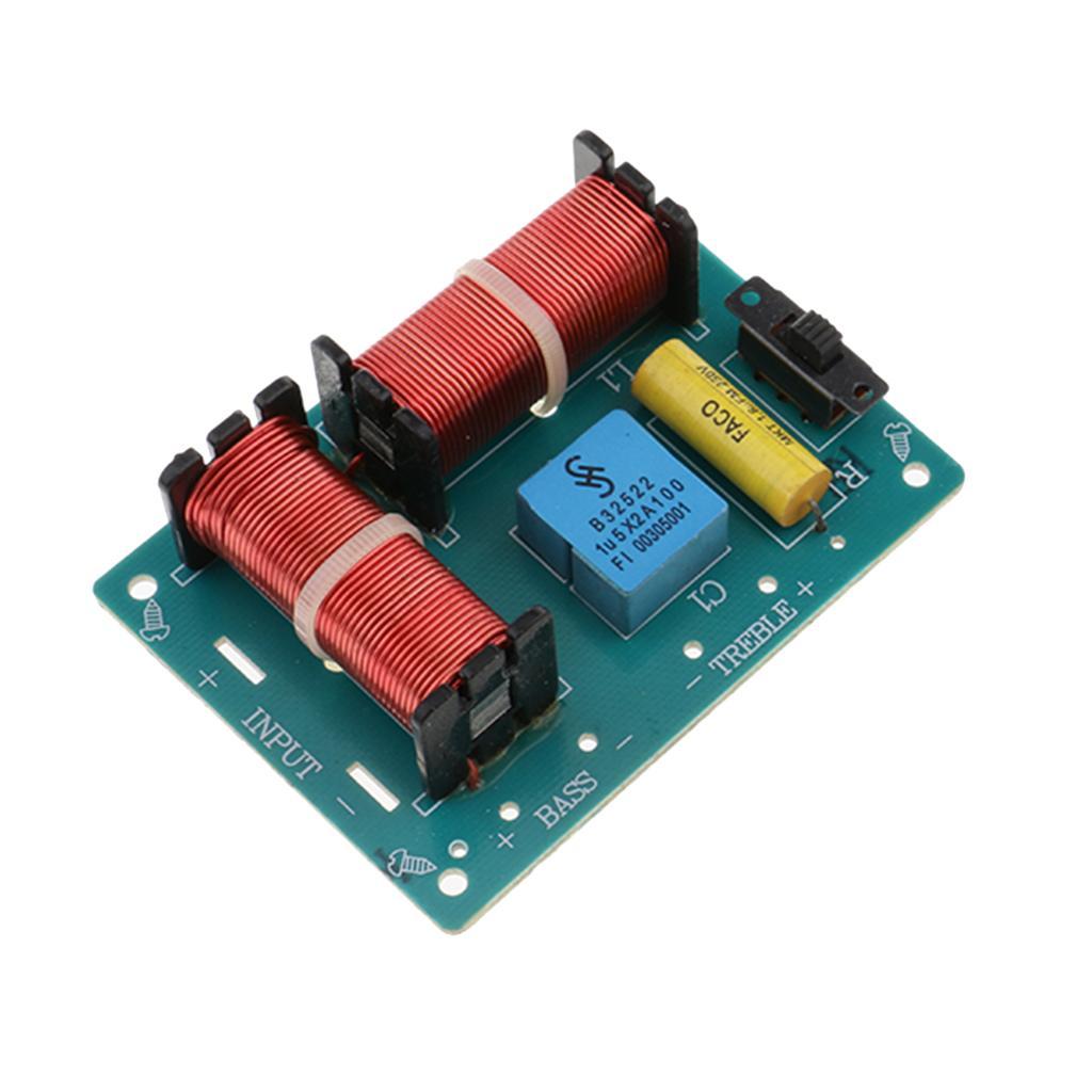 2Pcs Treble Bass  Frequency Divider Speaker Crossover Filters Board