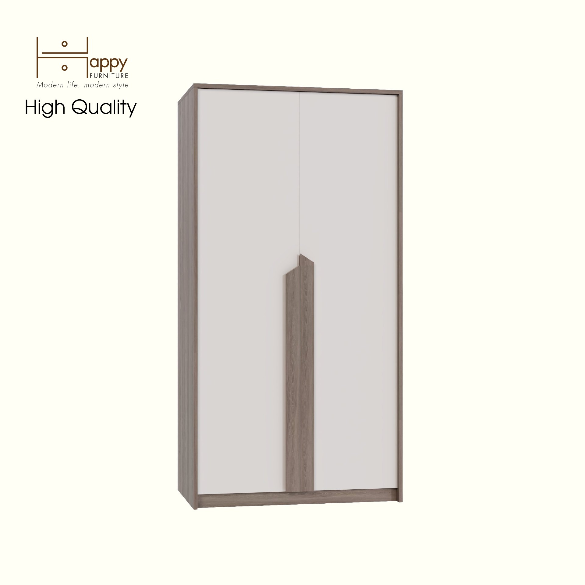 [Happy Home Furniture] PONIX, Tủ quần áo 2 cánh mở, 90cm x 54cm x 176cm ( DxRxC), TCM_113
