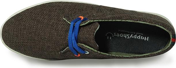 Giày Nam Buộc Dây Happyshoes PM-Nau