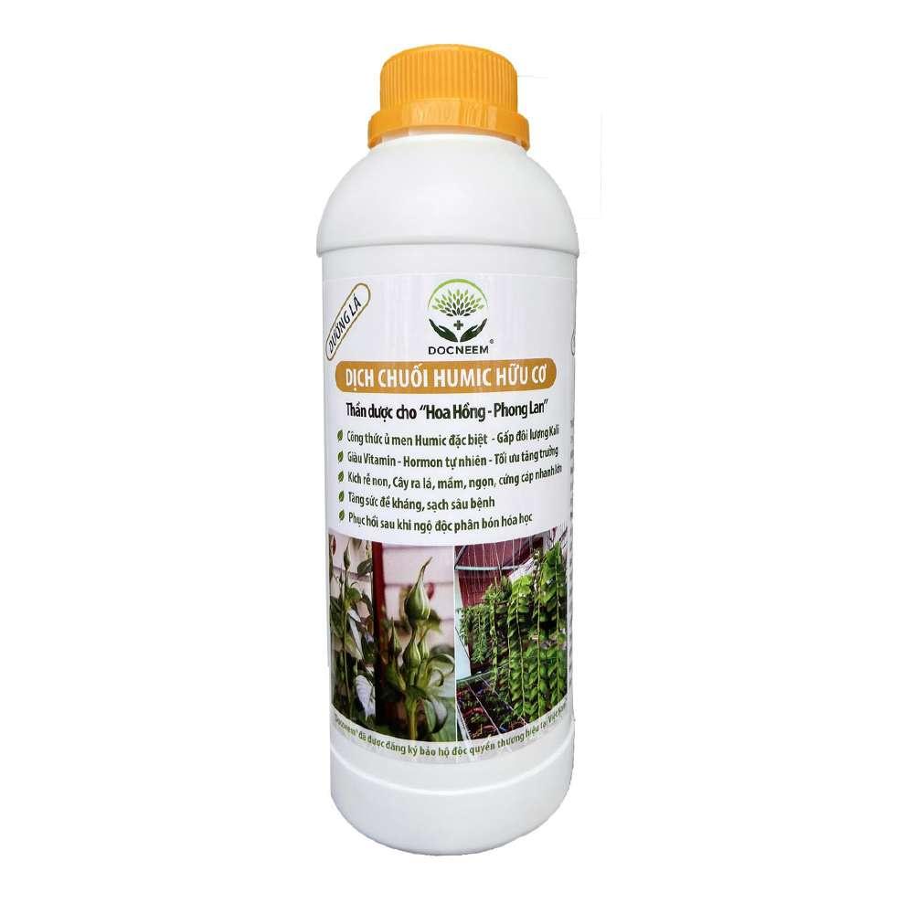 Phân bón Dịch chuối chín đậm đặc ủ trứng và humic Uyên Ngô -1 lít