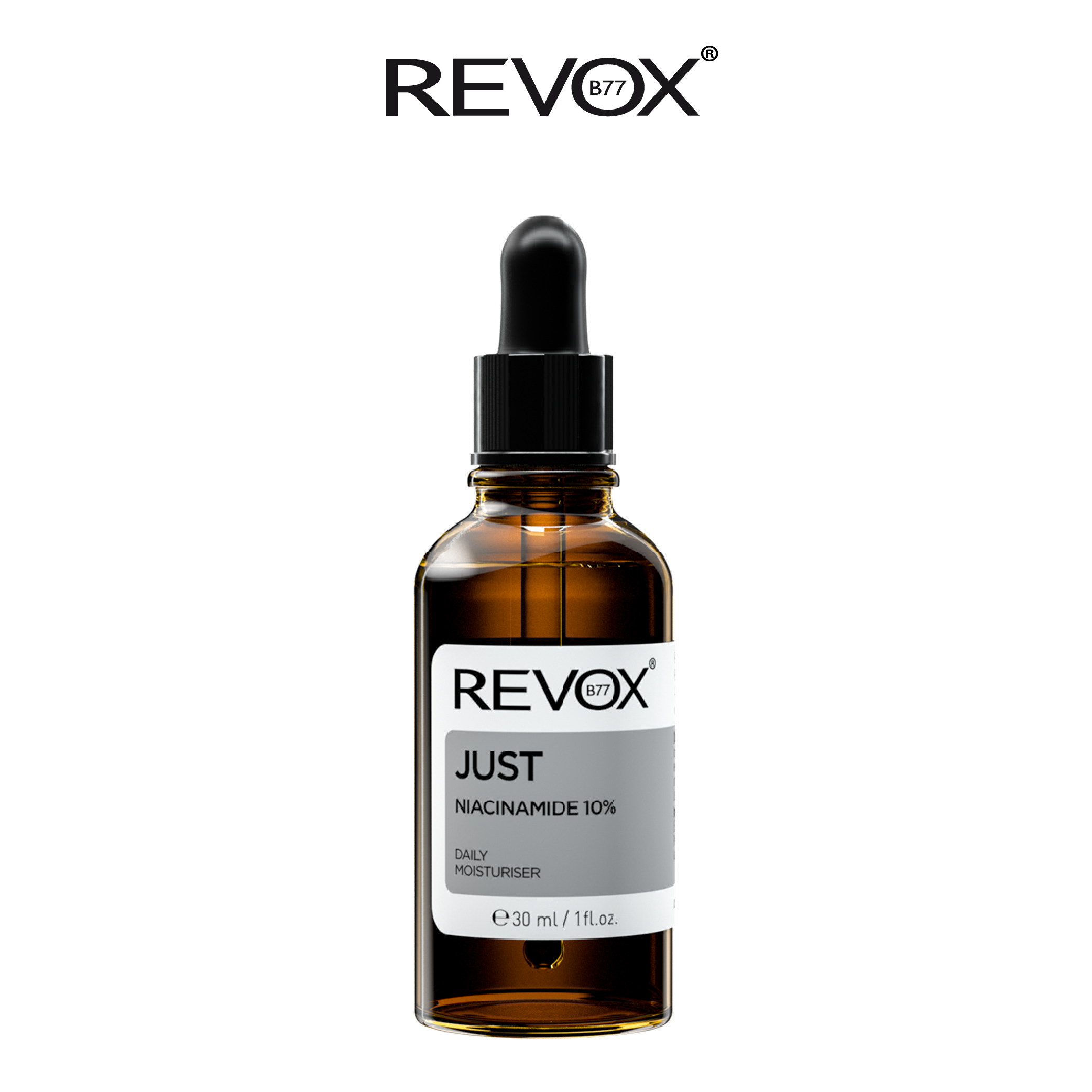 Tinh chất dưỡng ẩm hàng ngày cho da mặt và cổ Revox B77 Just - Niacinamide 10%