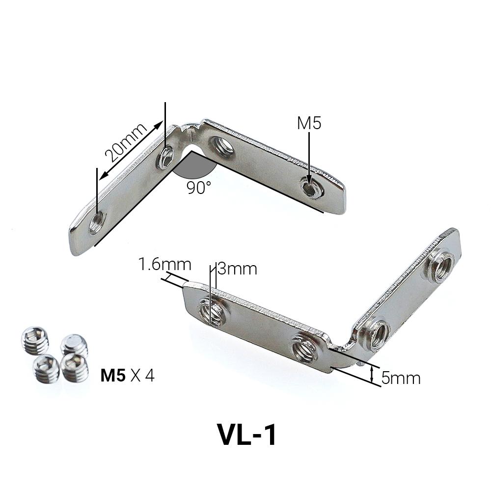 10pcs OpenBuilds MakerLink 90 Hidden/2 Way/3 Way/4way/Quad/60 Góc/90 Góc/120 Góc/135 góc