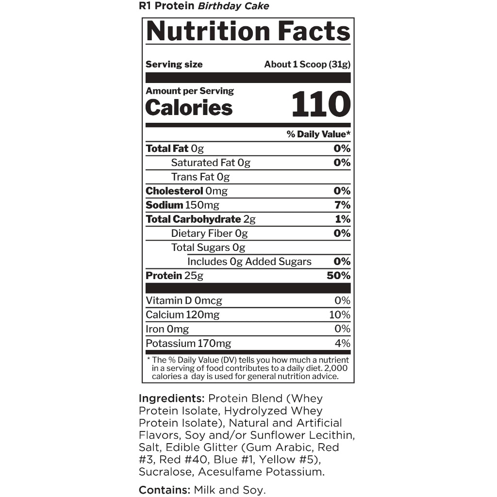 Sample Rule 1 Whey Protein Isolate và Hydrolyzed (1Liều), Hỗ Trợ Tăng Cơ, Giảm Mỡ, 25g Protein