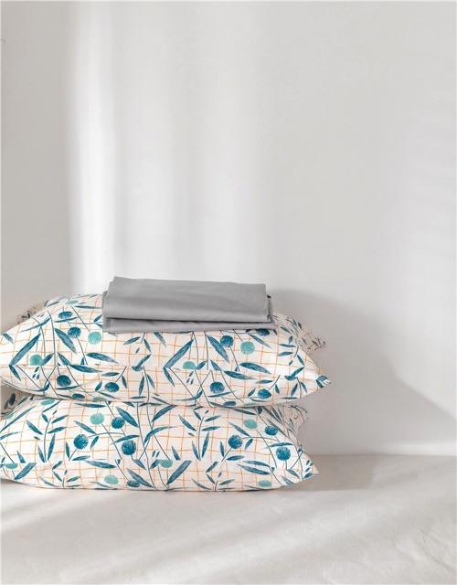 Set ga gối Cotton LiVing Hàng Nhập Khẩu 4 món