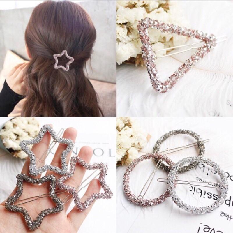 Cài tóc giả đính đá cute️
