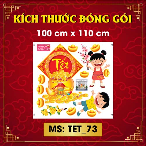 DECAL TRANG TRÍ TẾT 2021 COMBO SỐ 15