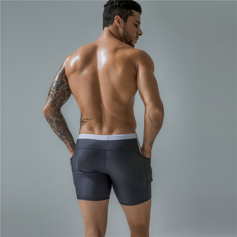 Quần Bơi Nam Boxer Có Túi CLEACCO DEENYT Chất Liệu Nylon Cao Cấp , Chống Thấm , Nhanh Khô Form Fitness Thời Trang (Tặng kèm nón bơi + bịt tai silicon) - Hàng Chính Hãng