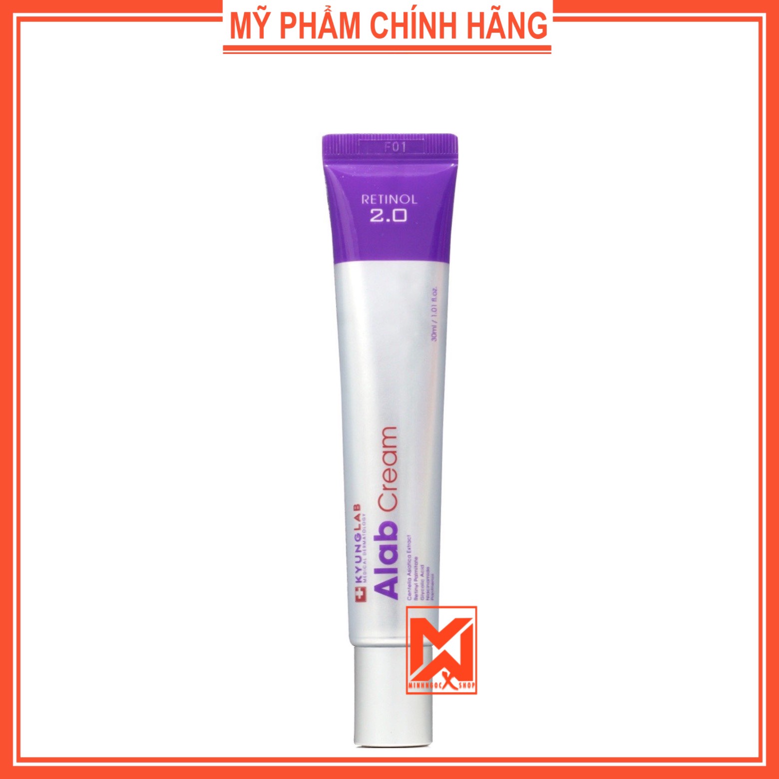 Kem dưỡng thế hệ mới Retinol Alab Cream Kyung Lab 30ml, phục hồi dưỡng trắng da ngừa mụn