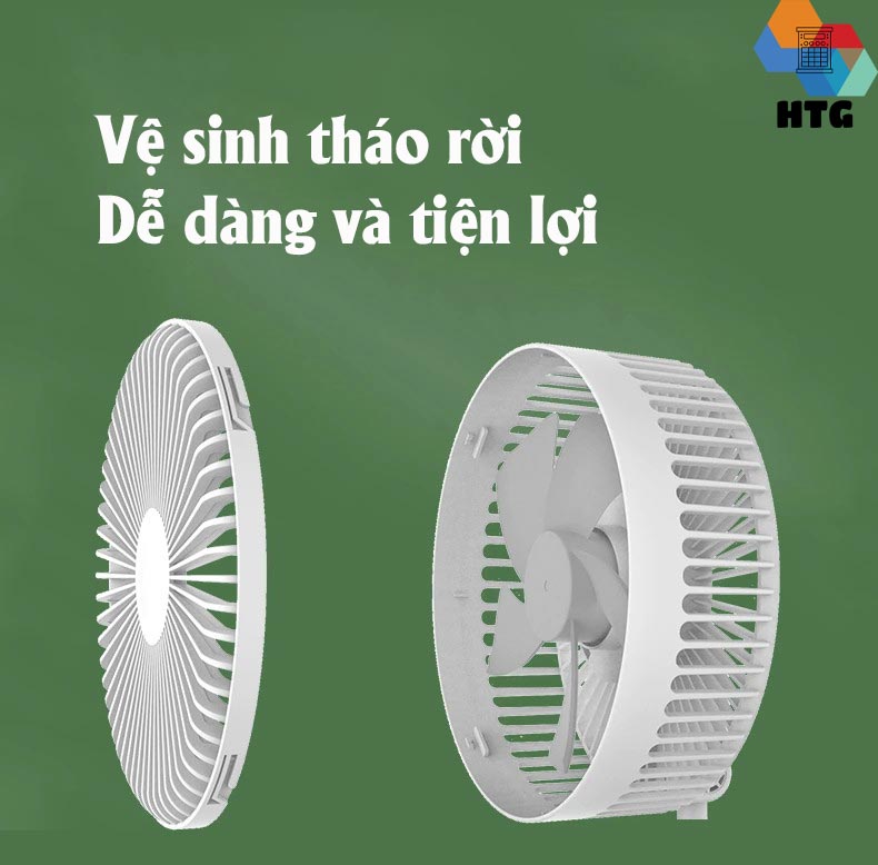 Quạt tích điện không dây Cyke F8pro, hàng chính hãng