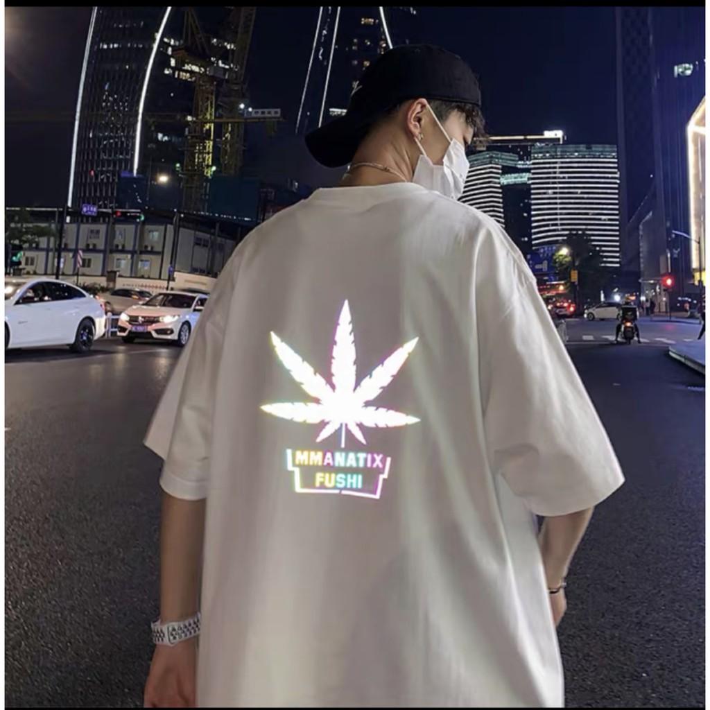 Áo thun nam tay lỡ form rộng lá MMANATIX vải cotton trumunisex thengaustyle