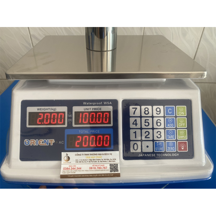 Cân tính tiền chống nước WSA