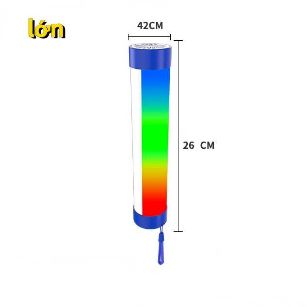 Đèn âm nhạc bluetooth RGB đầy màu sắc Đèn cảnh báo khẩn cấp USB sạc Đèn cảnh báo khẩn cấp Đèn không khí cắm trại ngoài trời Đèn khẩn cấp cầm tay