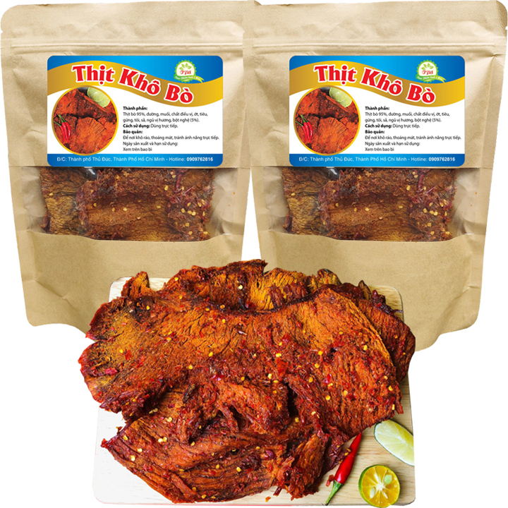 500G THỊT KHÔ BÒ LOẠI MỀM CAY ĐẶC BIỆT THƠM NGON