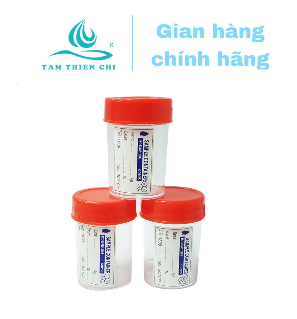 Lọ đựng mẫu Nắp đỏ có nhãn 55ml Hồng Thiện Mỹ Túi 10 cái