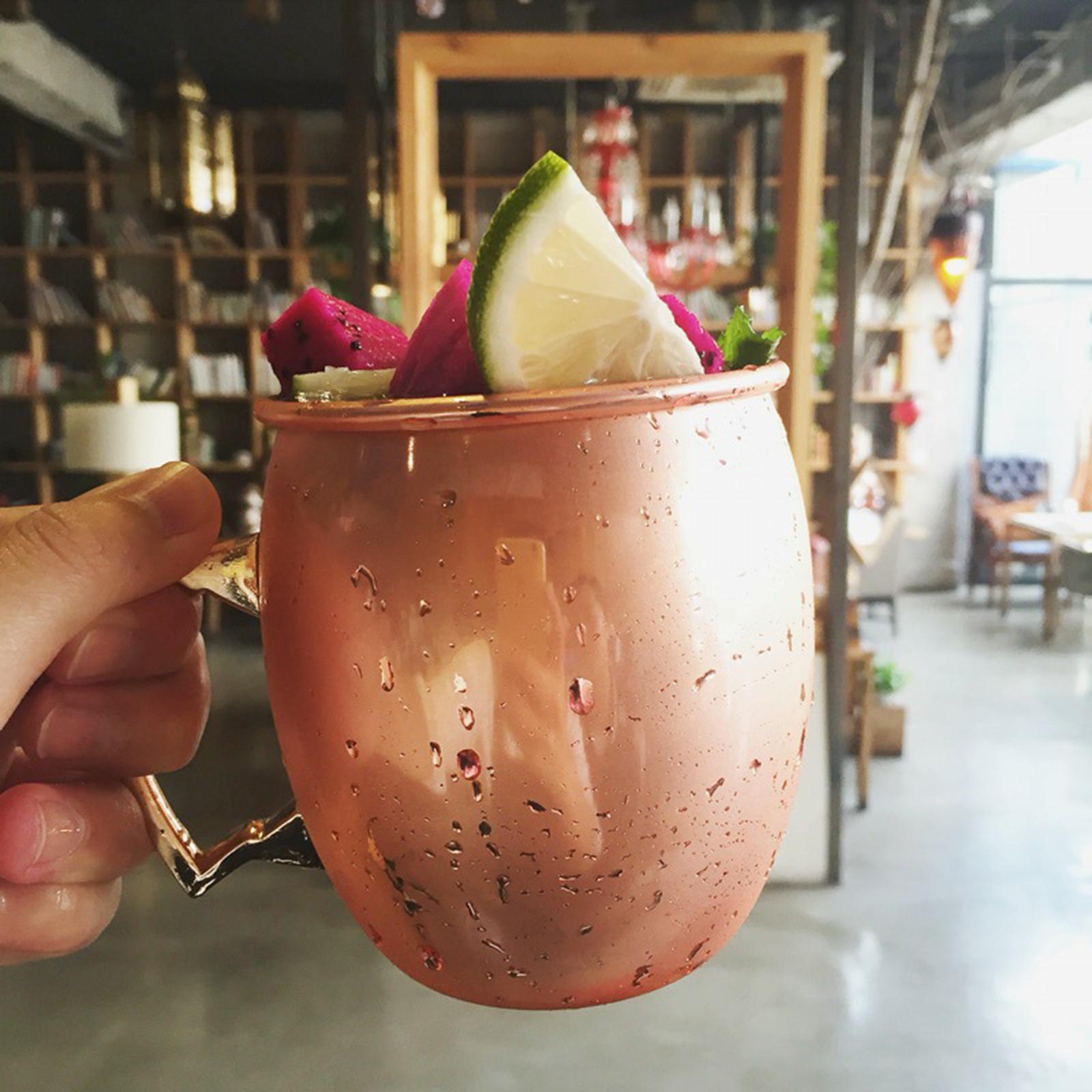 Ly uống cocktail bằng thép không gỉ, cốc uống nước có tay cầm