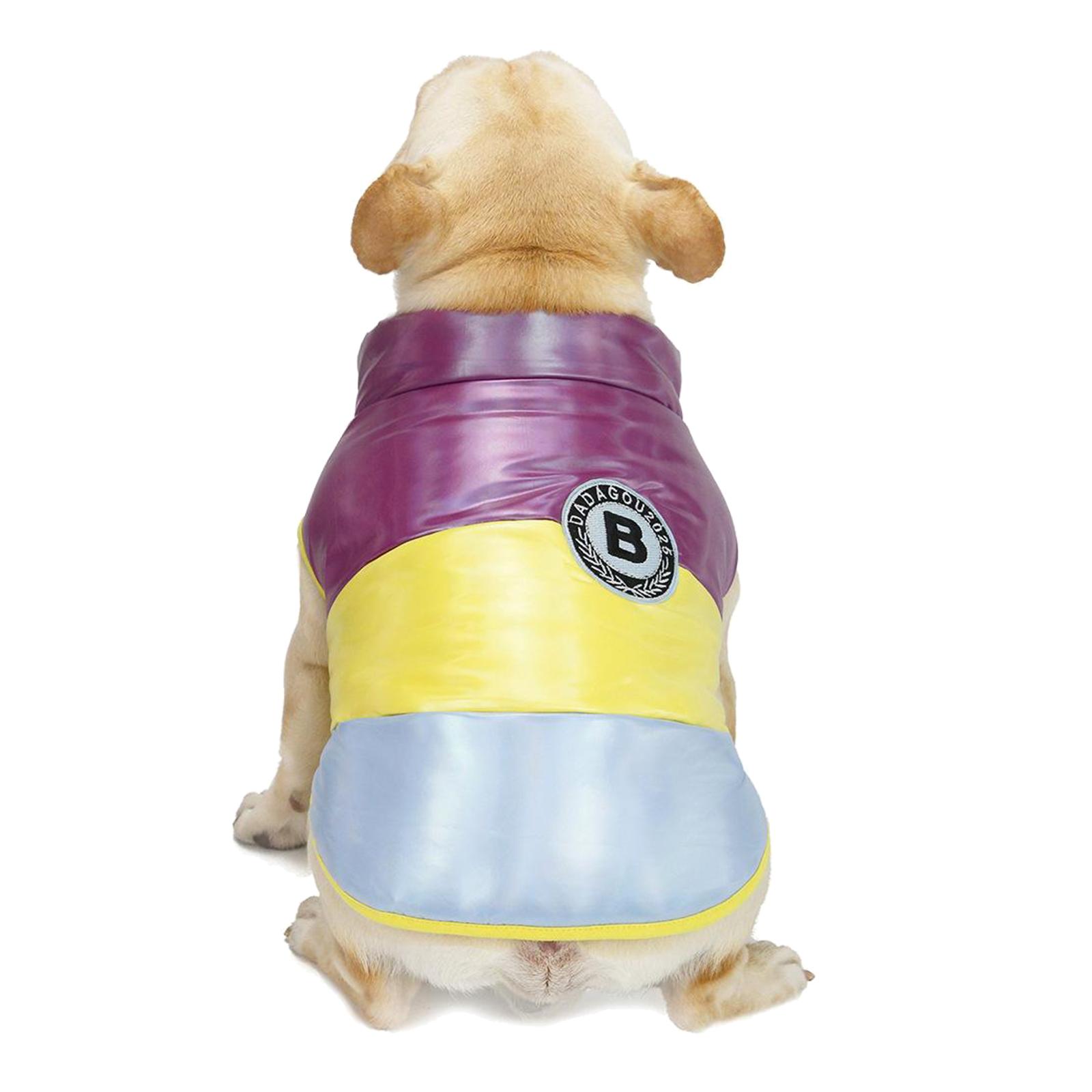 Pet Bulldog Dog Puppy Winter Warm Vest Coat Jacket Clothes Cozy Cold Weather