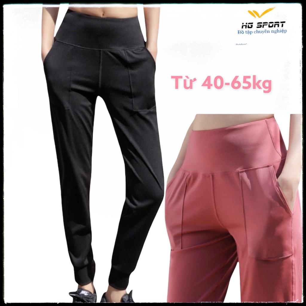 Quần Tập Jogger, Đồ Tập Yoga, Gym, Thể Thao Cao Cấp nữ, Cạp Cao, Gen Bụng Hg Sport QJ08