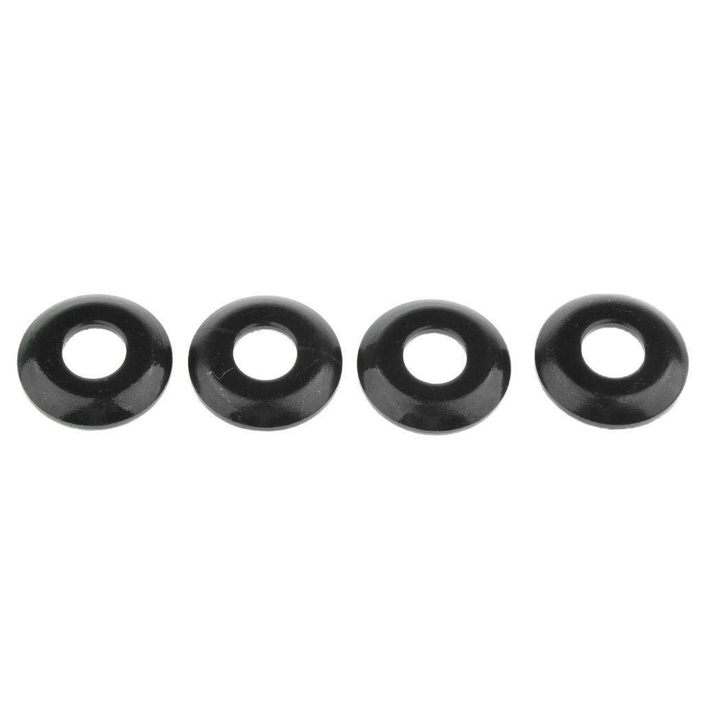 2-4pack Skateboard Truck Rebuild Kit Bushings Washers Pivot Cups Cone Black
