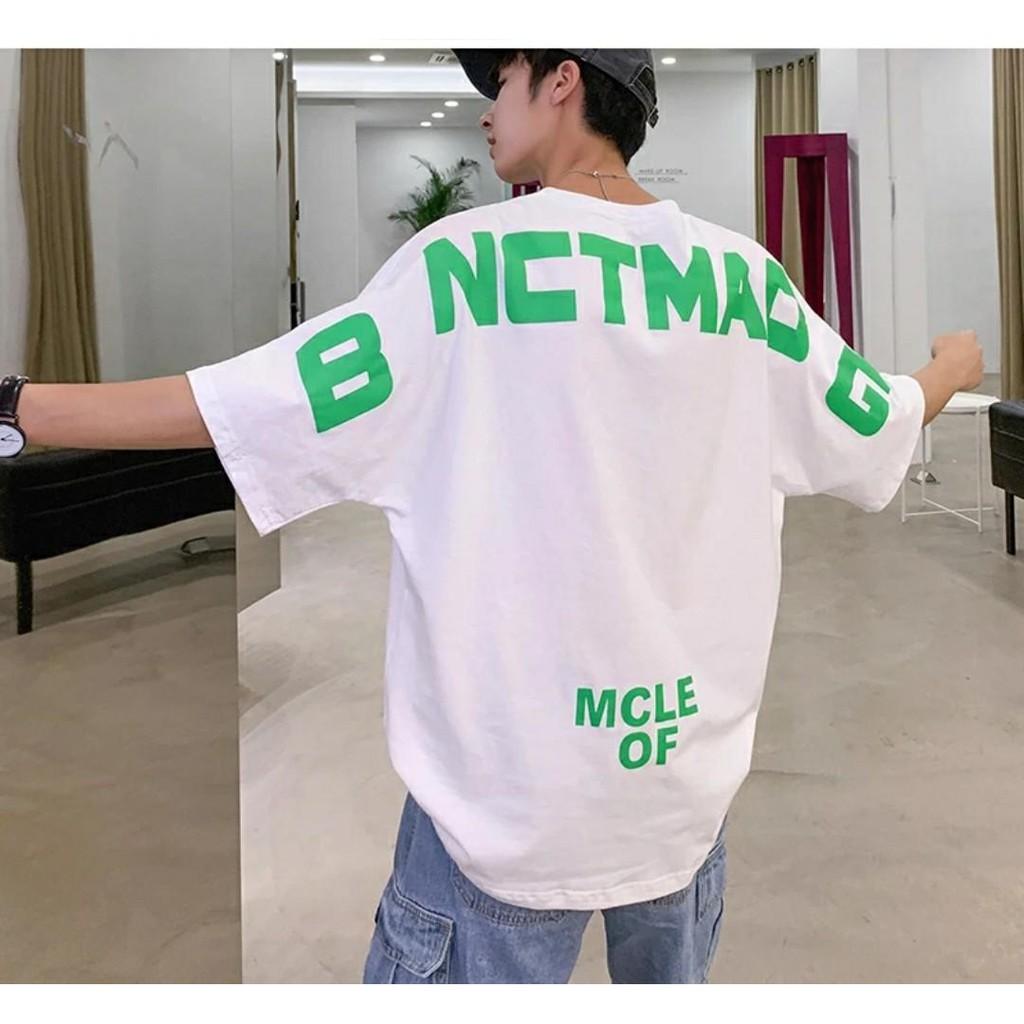 Áo thun unisex form rộng tay lửng nam nữ hàn quốc Lá MCLE 2021 aothununisex