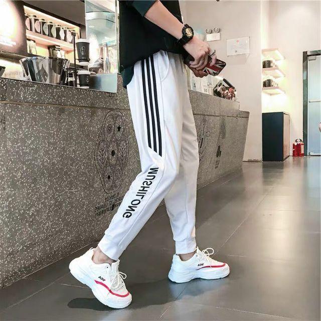 QUẦN THỂ THAO QUẦN JOGGER QUẦN SIMILI CHẤT THUN DA CÁ