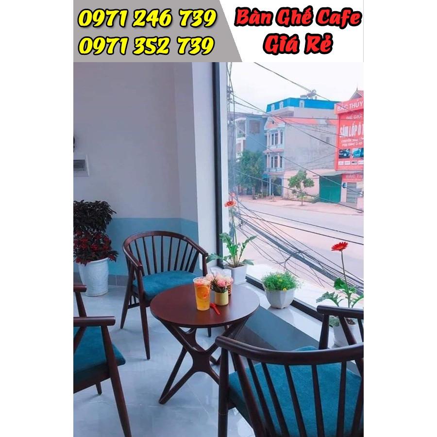 Bộ bàn ghế gỗ cafe cao cấp