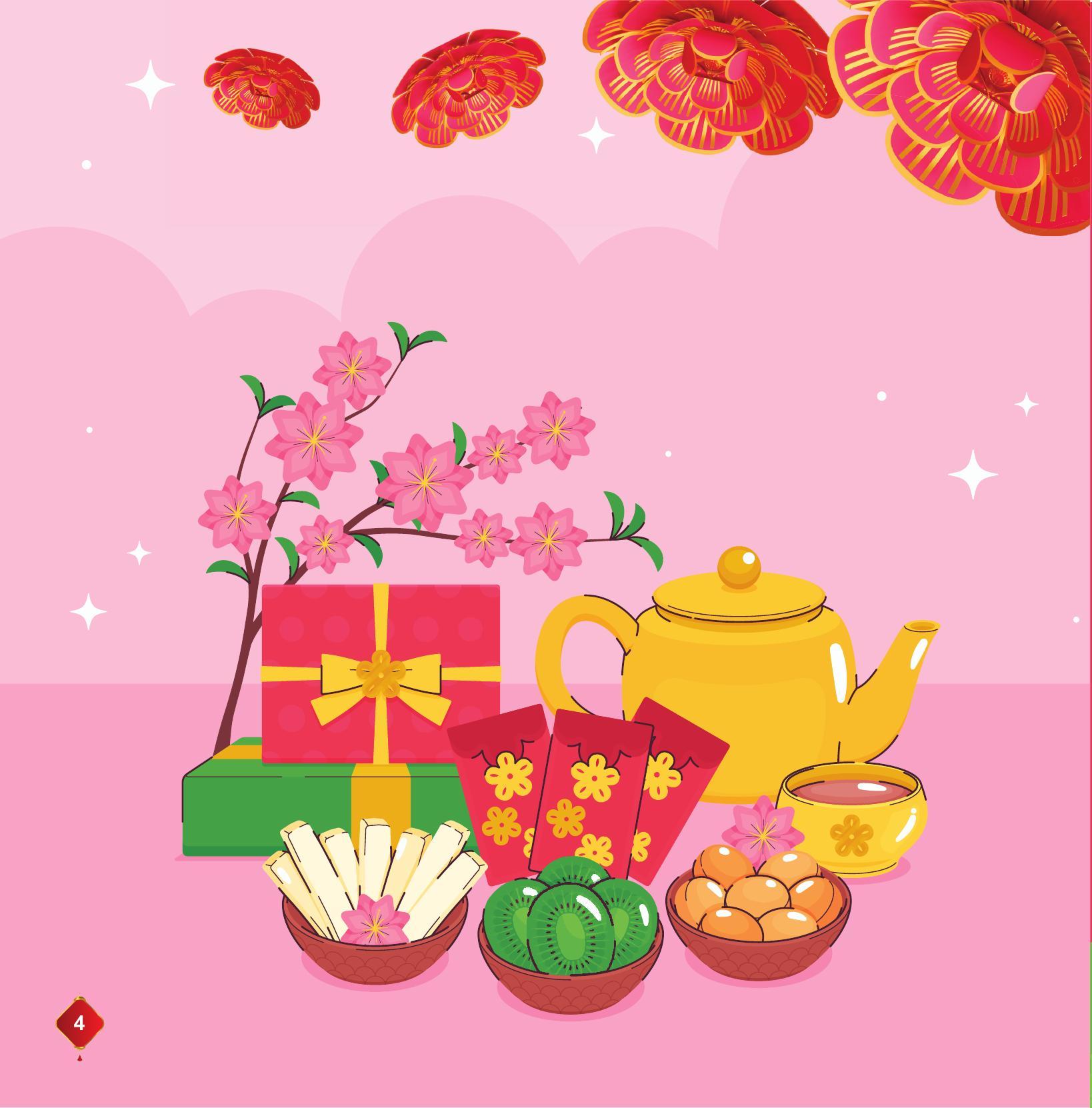 Sách - Đọc Sách Ngày Xuân, Quây Quần Đón Tết - Pháo Hoa Đêm Giao Thừa - Bìa Cứng