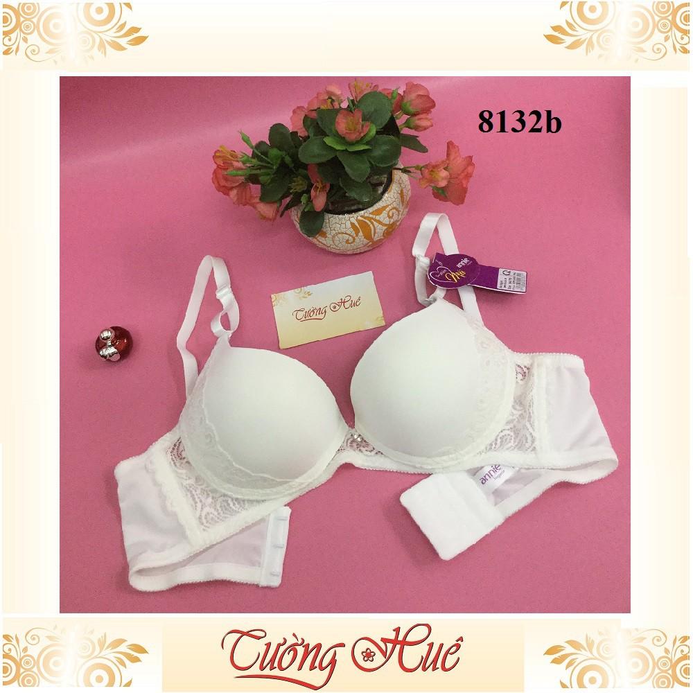 Áo lót nữ annie Bra 8132 B áo ngực nâng phối ren hoa.