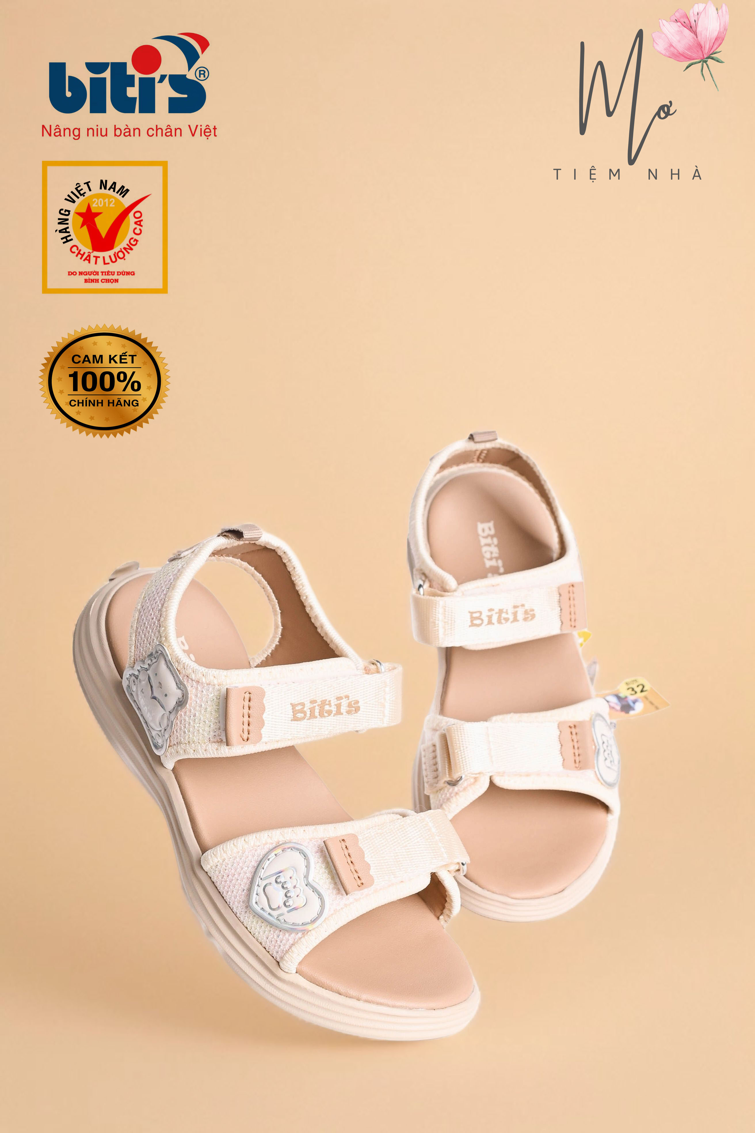 Sandal Biti's bé gái (size 30-37)