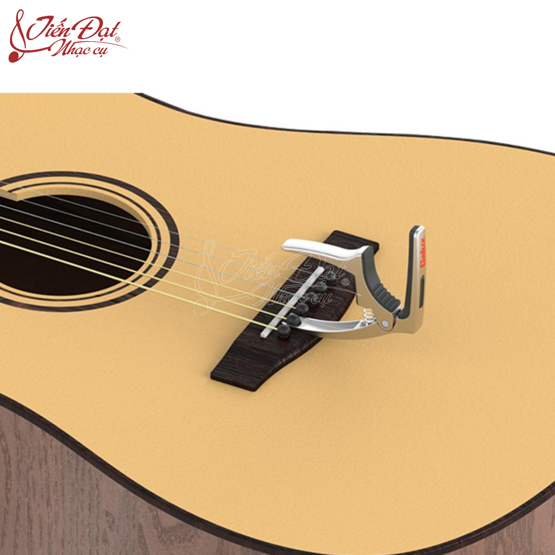 Capo Đàn Guitar Acoustic, Electric Đa Năng 3in1, Có Ngăn Đựng Pick, Nhổ Chốt Đàn Galux GC-500A