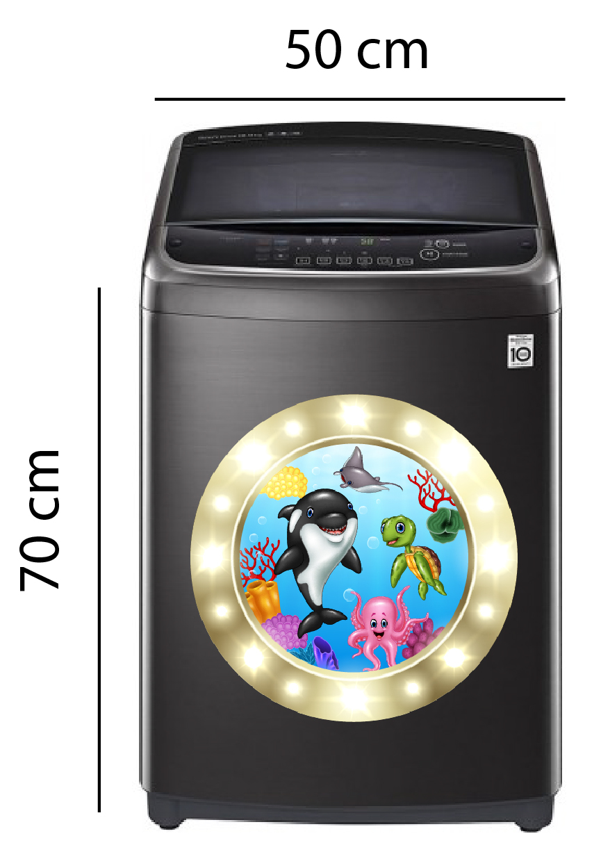 Decal trang trí máy giặt số 3
