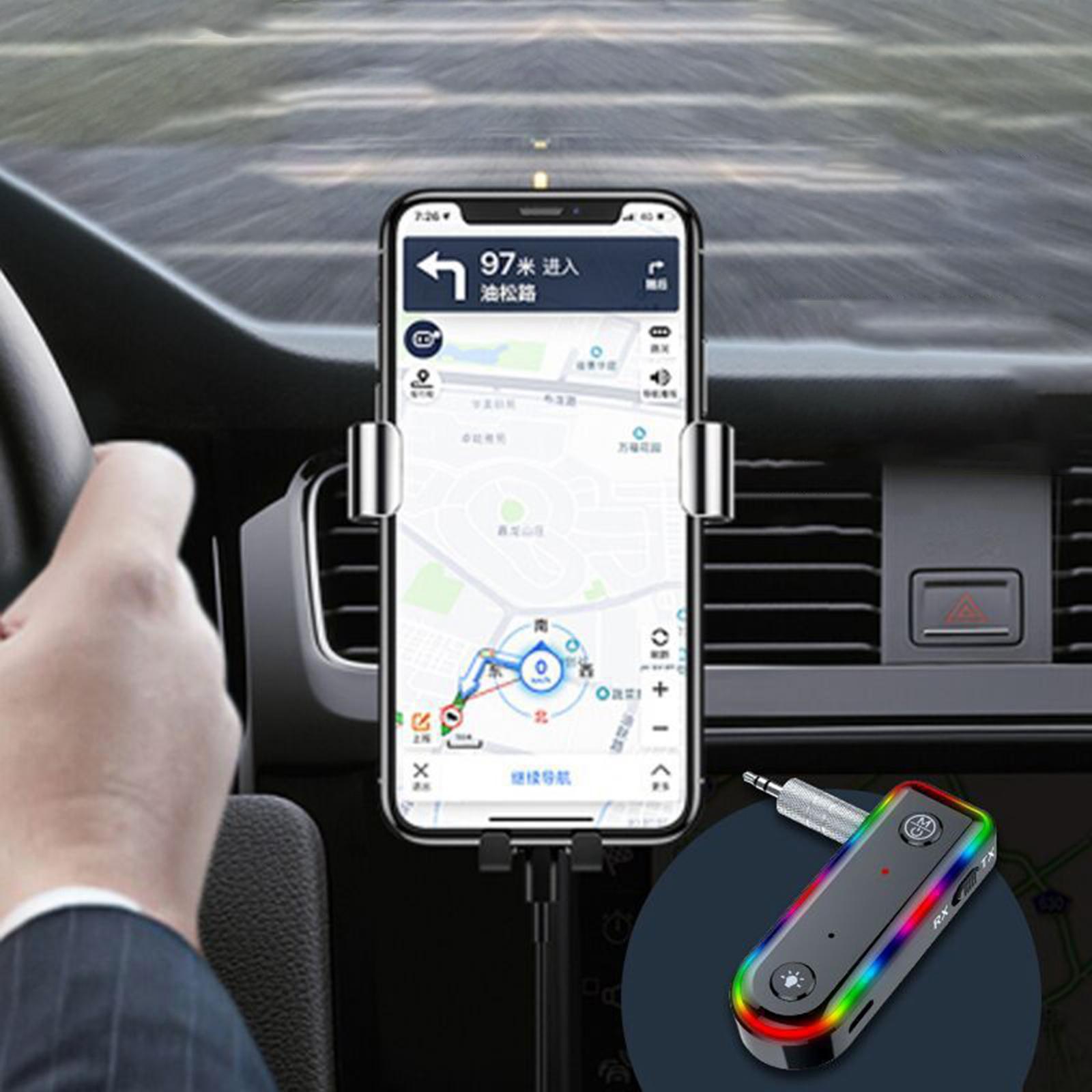 Bluetooth 5.0 Call Music Receiver AUX Adapter for Car Headphone