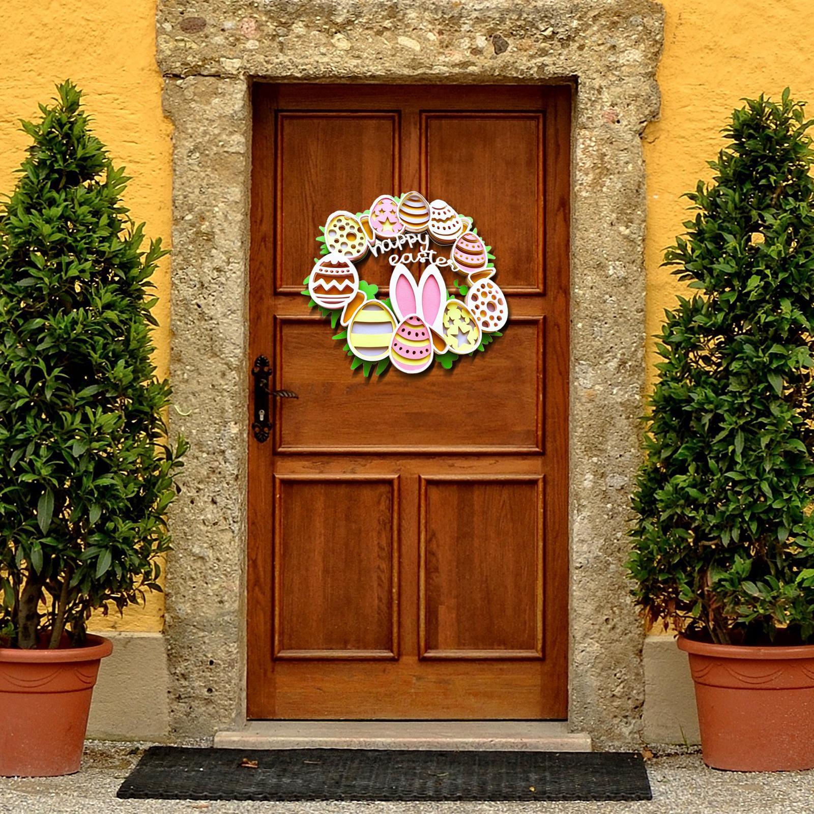 Wreath Hanging Decoration Festive  Ornaments Party Favors