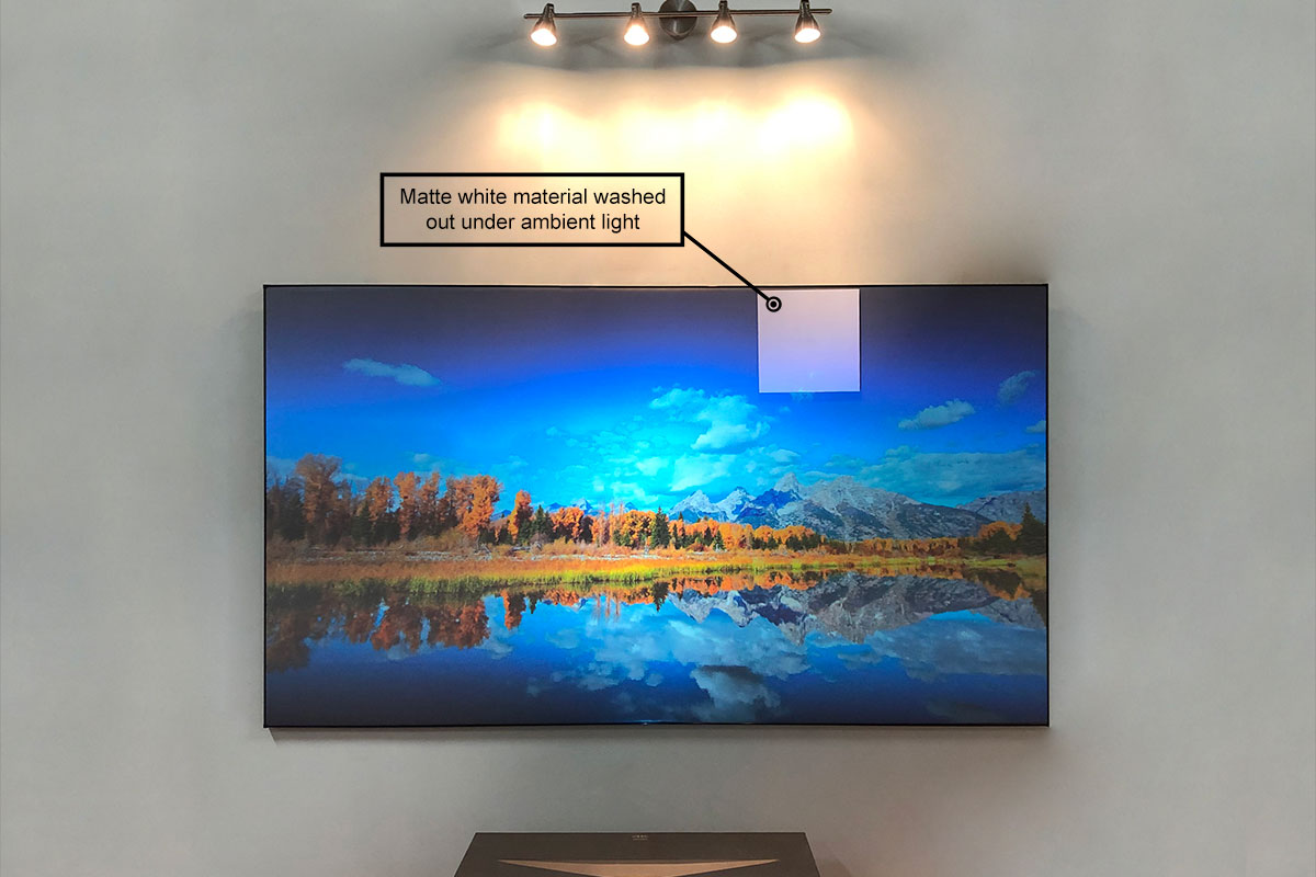 Màn Chiếu Elite Screens Dòng Aeon CLR2, 123 inch Tỷ lệ Khung Hình 16:9 Gain 0.8 – Hàng Chính Hãng