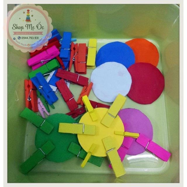 Set 50 kẹp gỗ 4.5cm