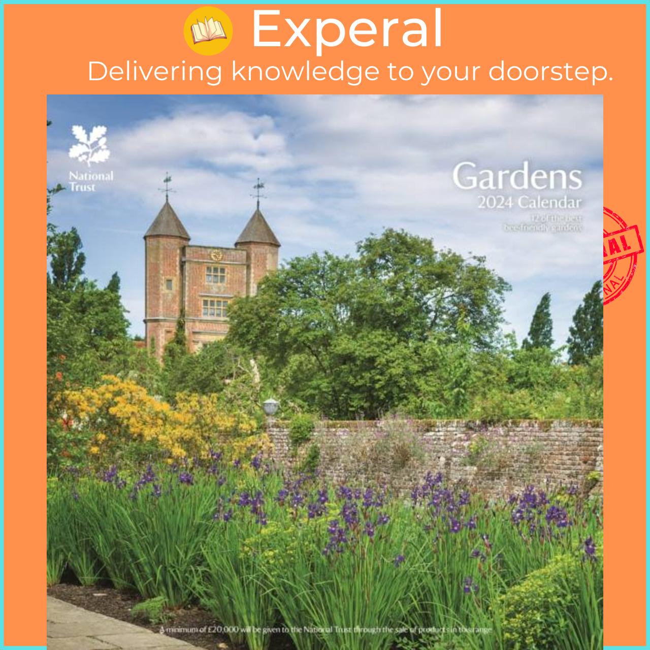 Hình ảnh Sách - National Trust Gardens Square Wall Calendar 2024 by  (UK edition, paperback)