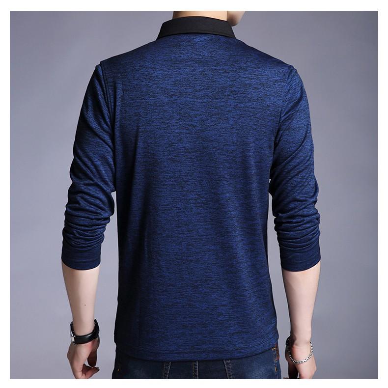 ÁO THUN NAM DÀI TAY CỔ SƠ MI ATD01