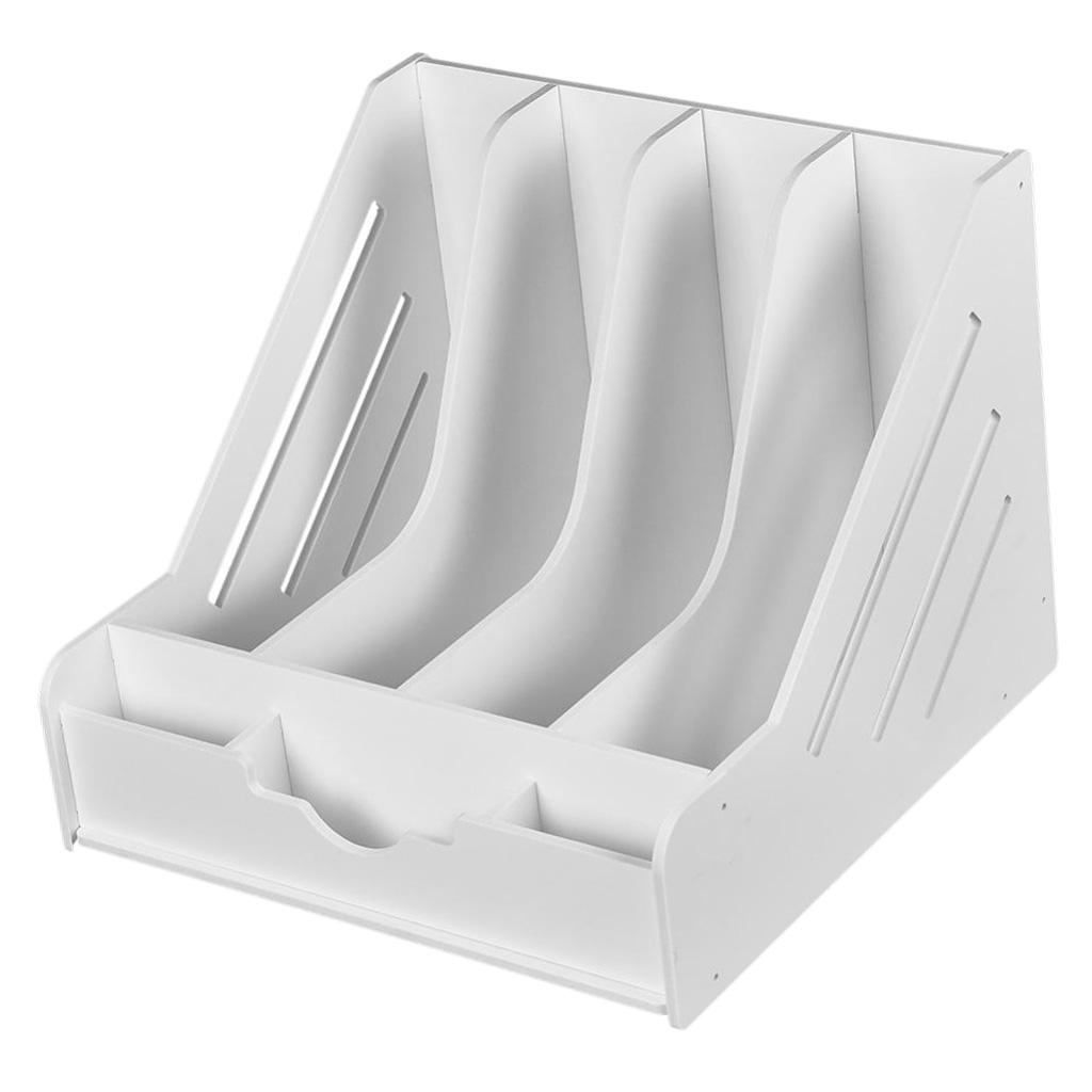 4 Phần Thẳng Đứng Tự Lắp Ráp Các Tập Tin Lưu Trữ Làm Đầy Hộp Đựng Giấy