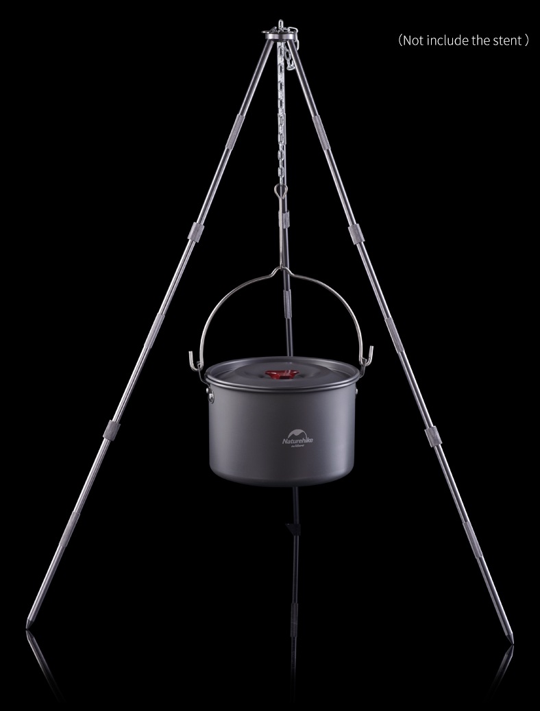 Nồi treo NatureHike NH17D021-G (có quai treo) dung tích 4L dùng cho 4-6 người (Picnic hanging pot for 4-6 persons) dùng đi cắm trại, picnic, dã ngoại