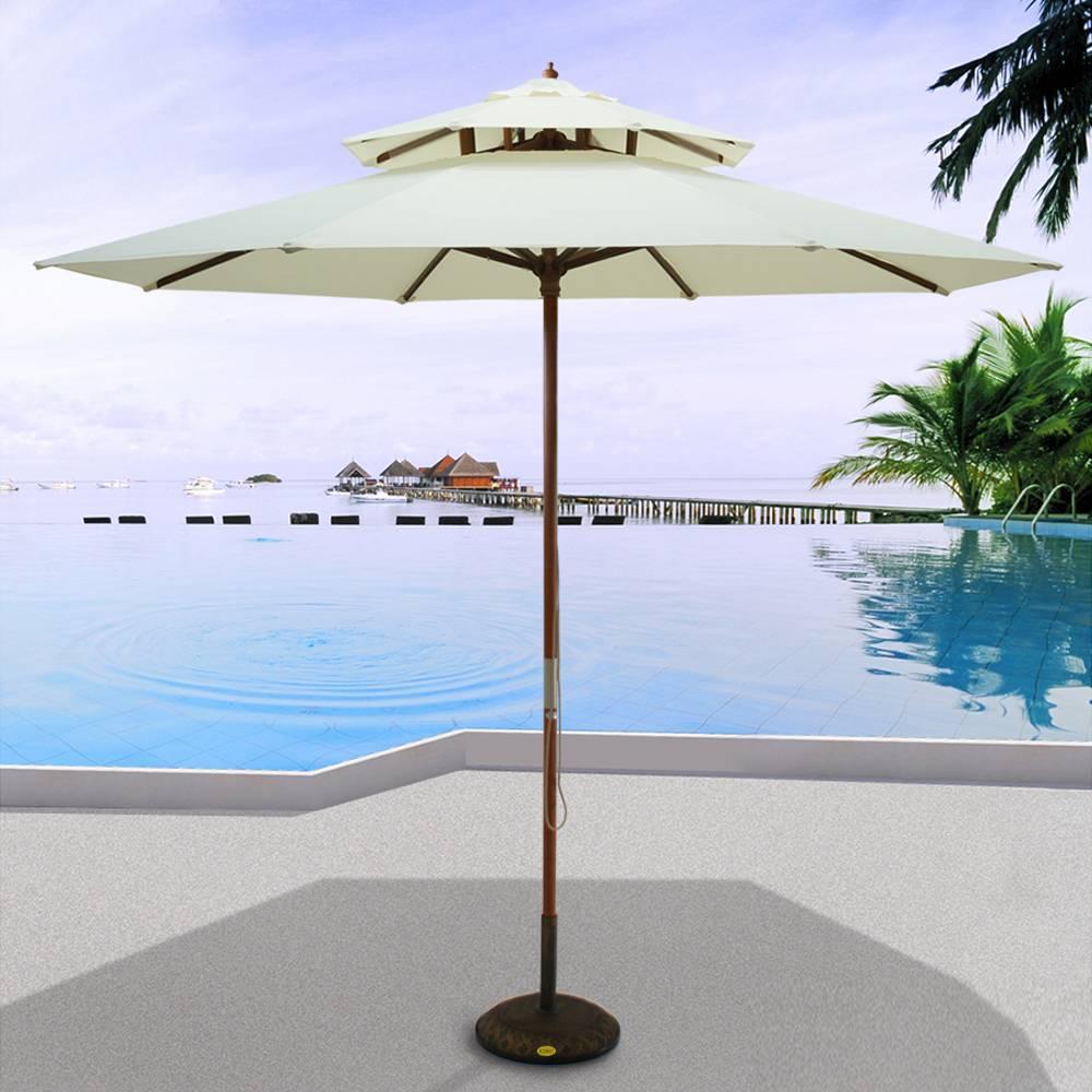 Dù gỗ 2 tầng nhiều màu